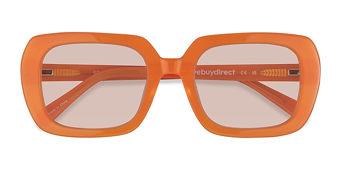 Milky Orange Flower  Gouache -  Acetate Sunglasses