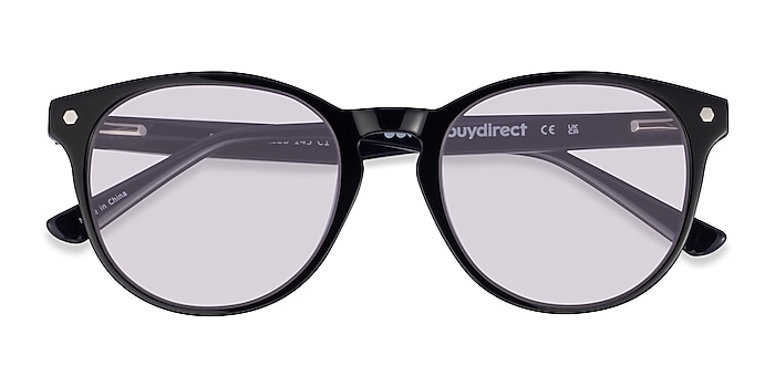 Black Purple Check Stucco -  Acetate Sunglasses