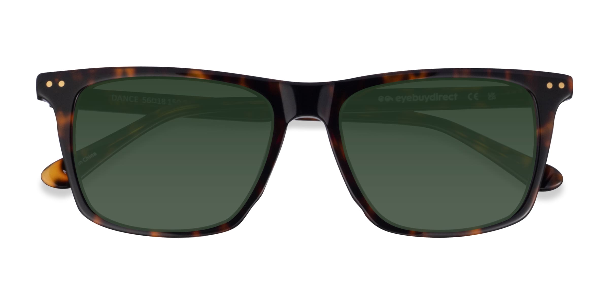 Grey Tortoise Rectangular Sunglasses main image 0