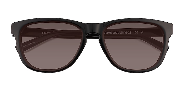 Shiny Black Frasier -  Plastic Sunglasses