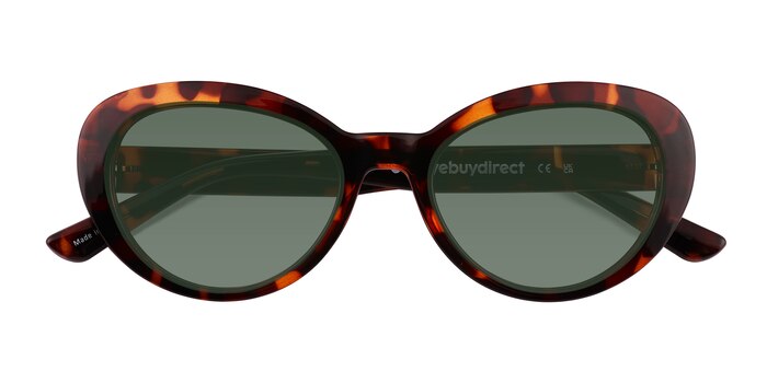 Shiny Tortoise Nyssa -  Eco Friendly Sunglasses