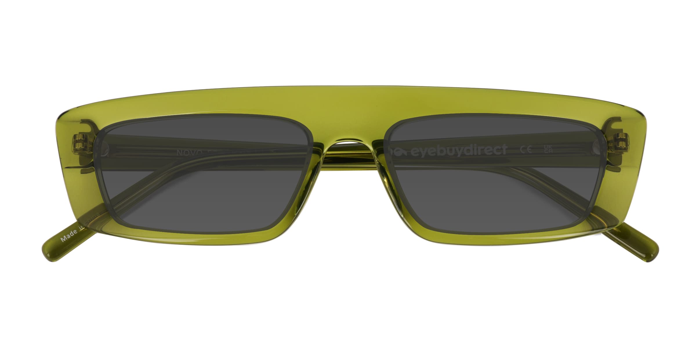 Novo - Rectangle Crystal Olive Green Frame Prescription