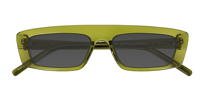 Crystal Olive Green Novo -  Acetate Sunglasses