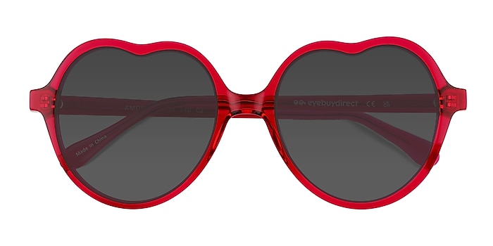 Crystal Red Amora -  Acetate Sunglasses