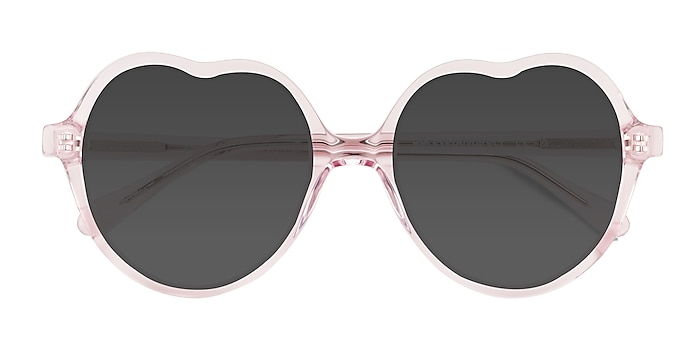 Crystal Light Pink Amora -  Acetate Sunglasses
