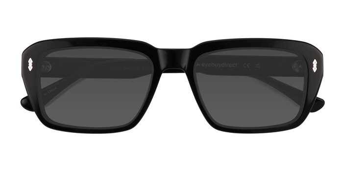 Black Grounded -  Acetate Sunglasses