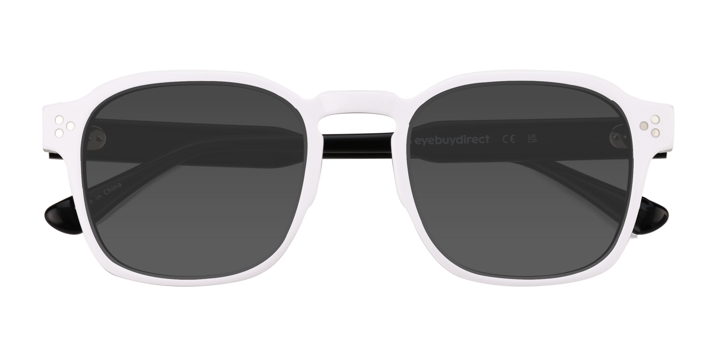 Reframe - Square White Black Frame Prescription Sunglasses