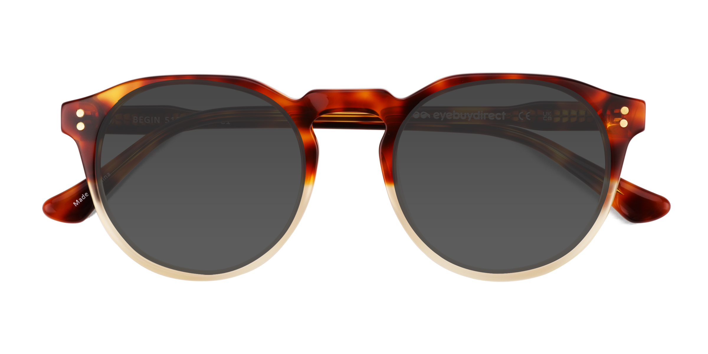 Unisex s roundAcetate Prescription sunglasses - Eyebuydirect s Begin