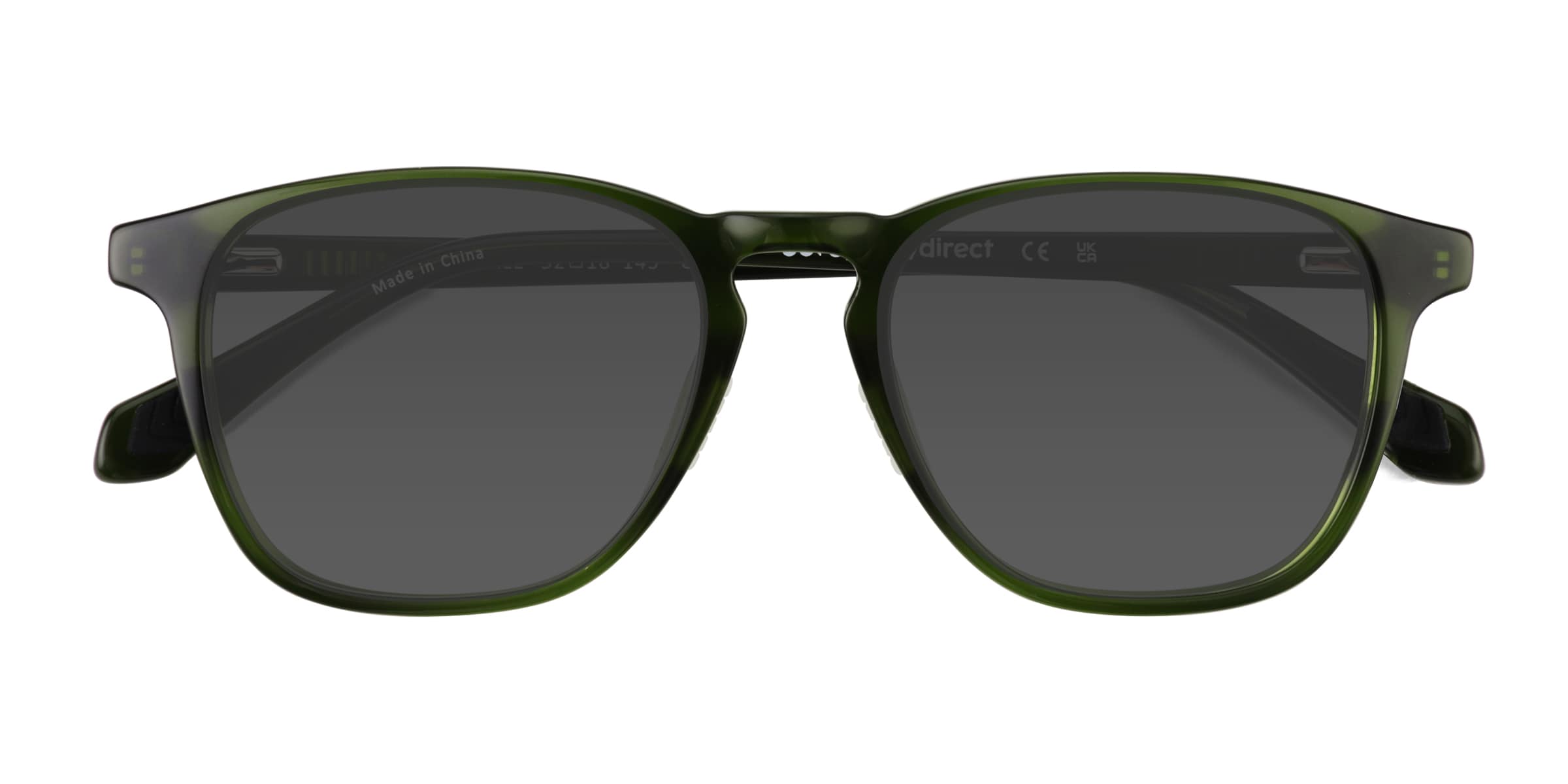 Black sunglasses with green lens best sale