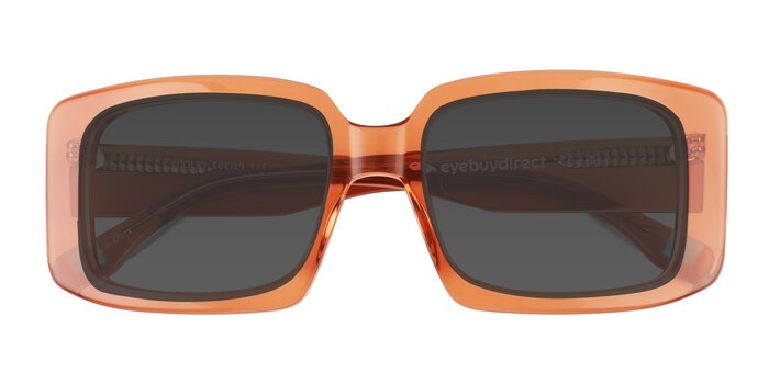 Clear Orange Colby -  Acetate Sunglasses