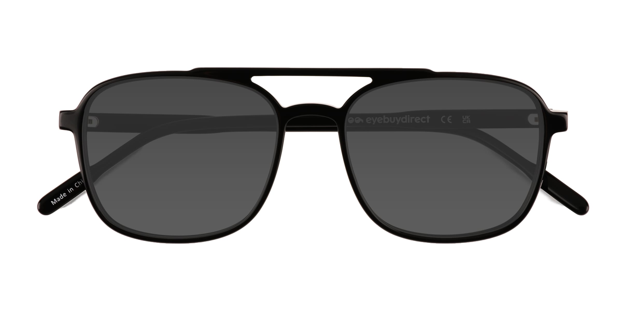 Cam - Aviator Black Frame Prescription Sunglasses | Eyebuydirect