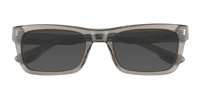 Clear Gray Emilio -  Acetate Sunglasses