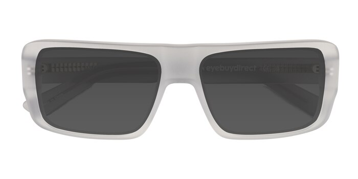 Clear Matte Gray Nick -  Acetate Sunglasses