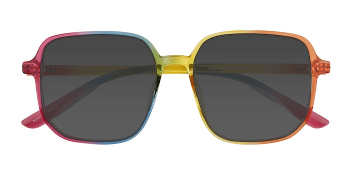 Clear Rainbow Sunlit -  Plastic Sunglasses