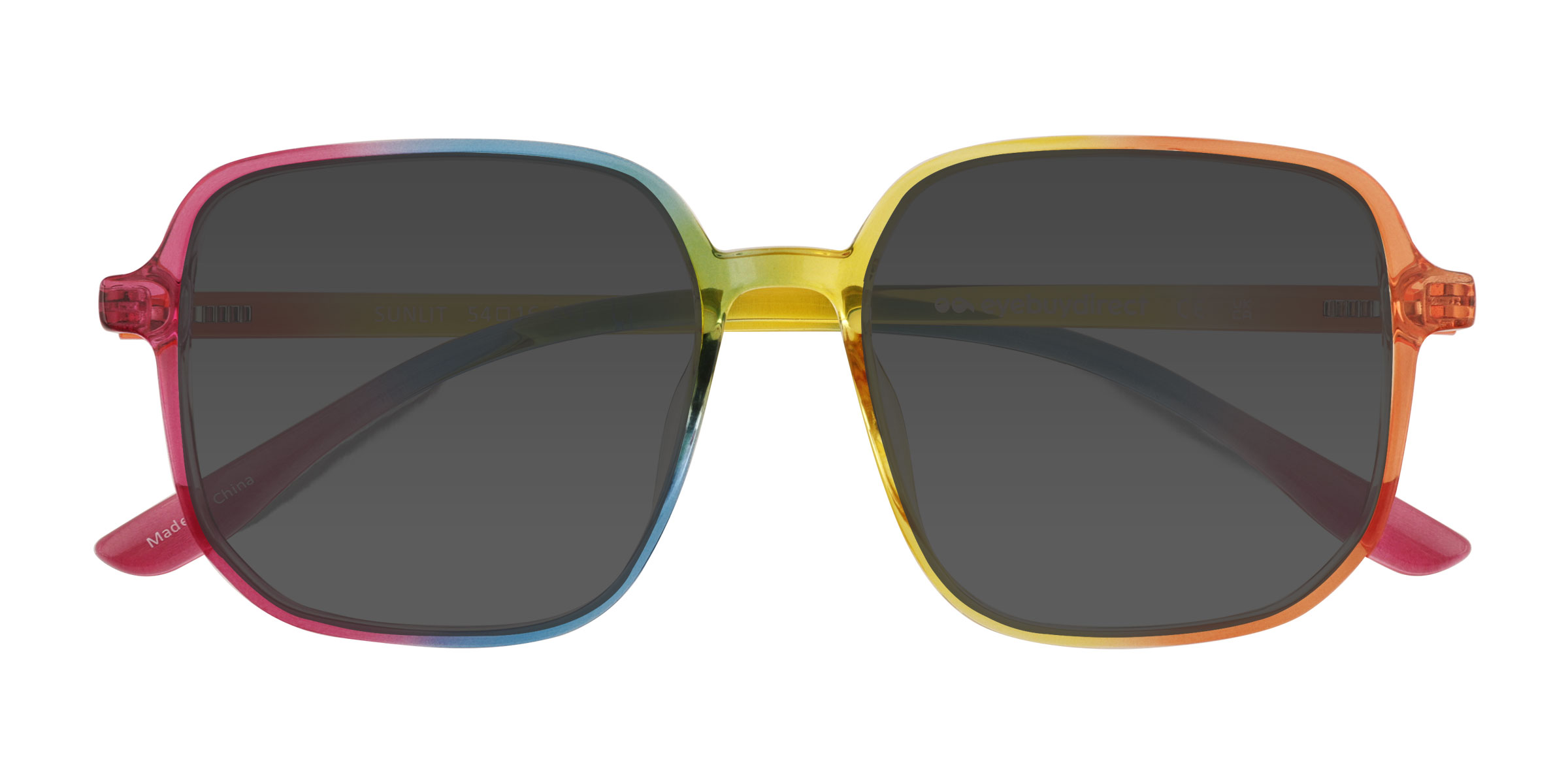 Unisex s squarePlastic Prescription sunglasses - Eyebuydirect s Sunlit