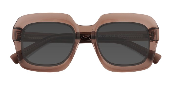 Clear Brown Chirico -  Acetate Sunglasses