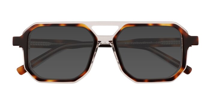 Clear Tortoise Outlaw -  Acétate Lunettes de soleil