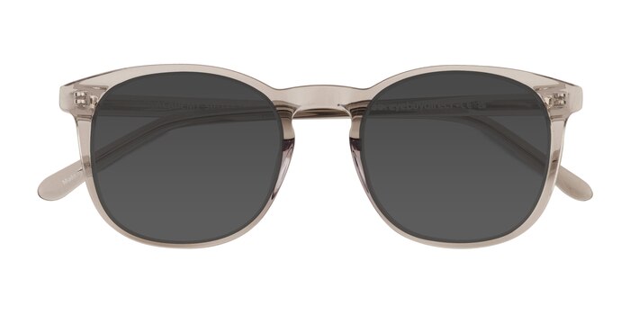 Clear Gray Academy -  Acetate Sunglasses