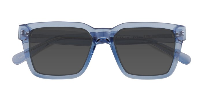 Clear Blue Zoink -  Plastic Sunglasses