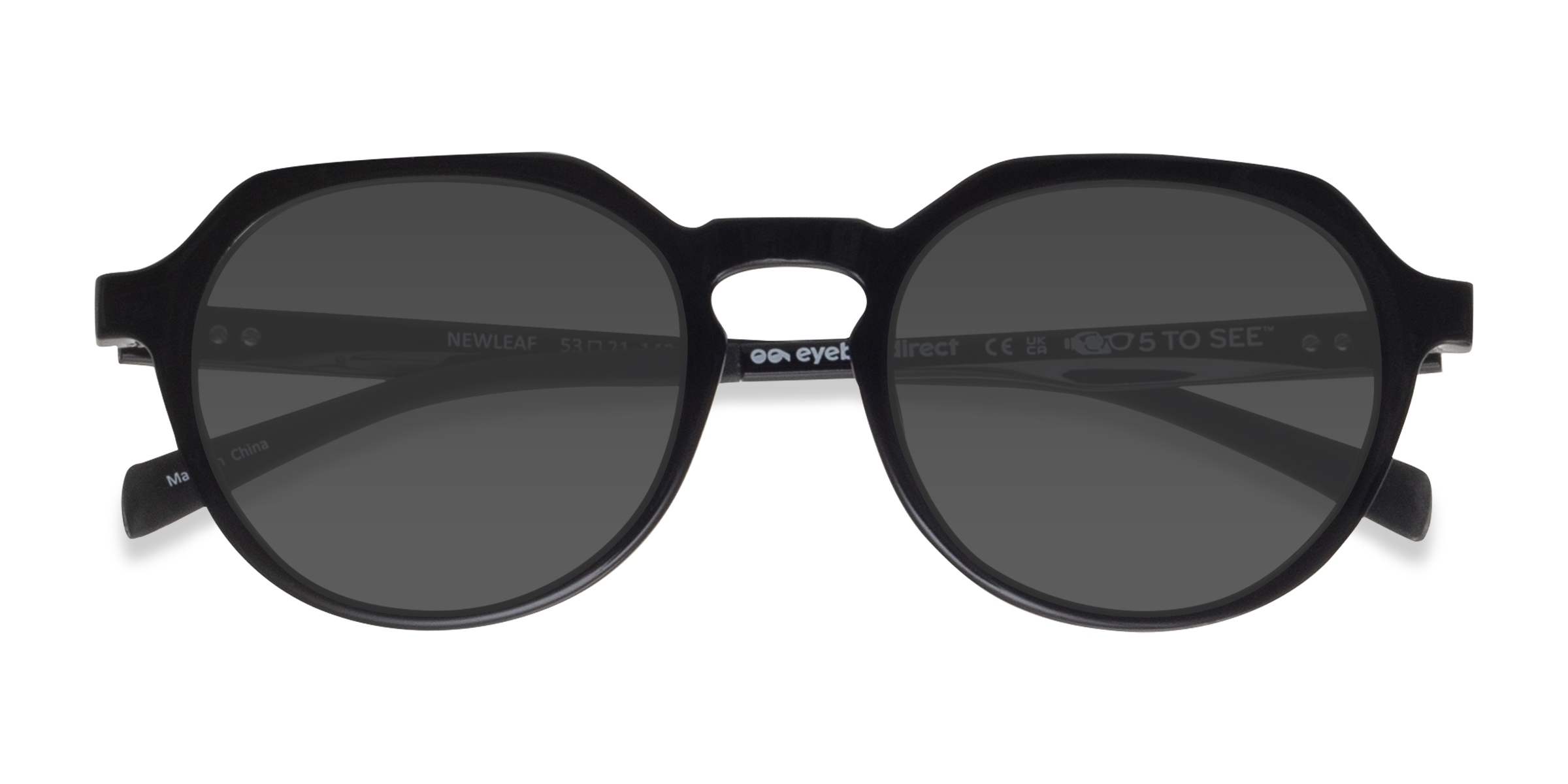 Unisex s geometricPlastic Prescription sunglasses - Eyebuydirect s Newleaf