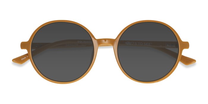 Brown Dayglow -  Plastic Sunglasses