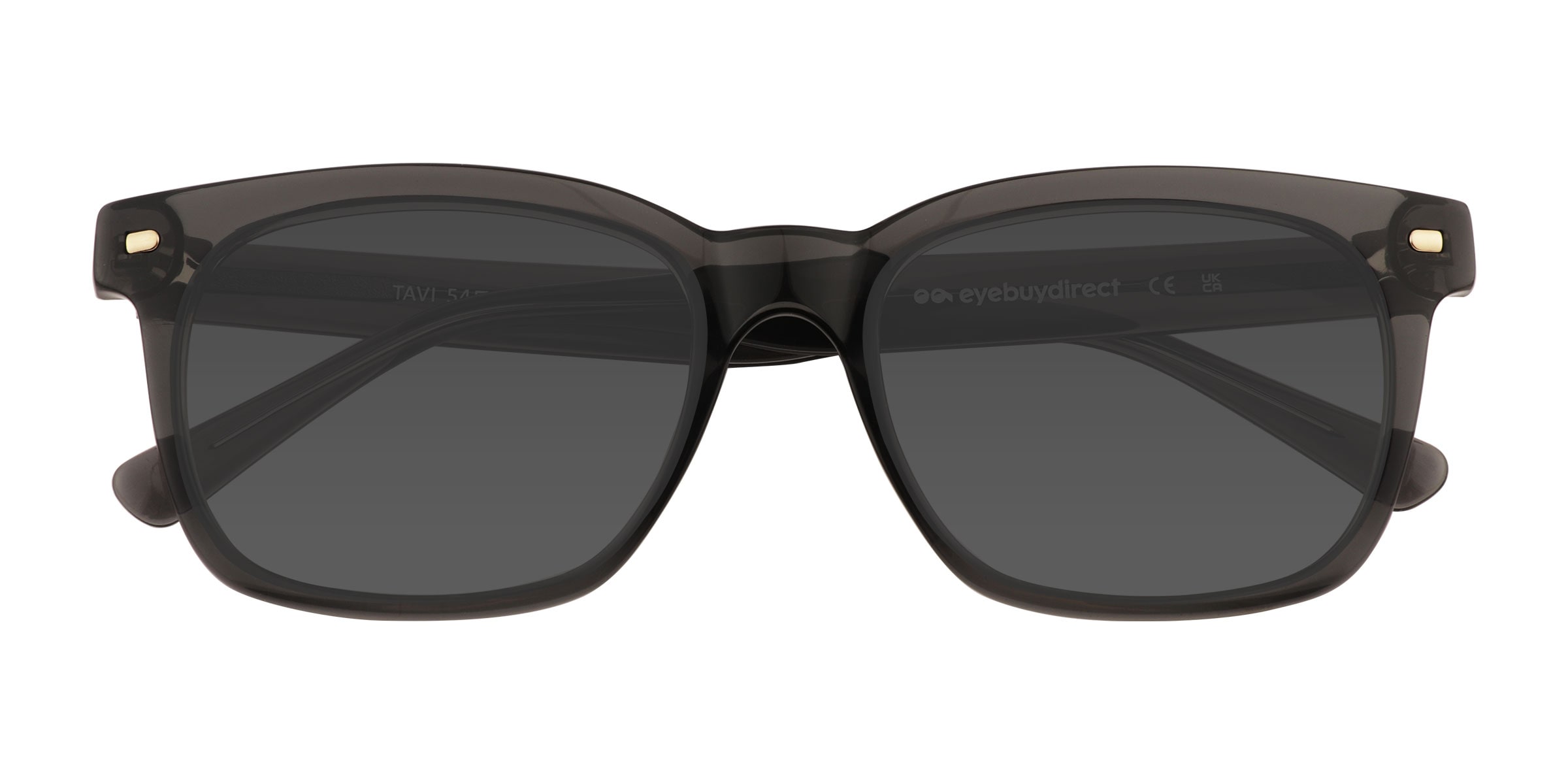 Tavi - Square Clear Gray Frame Prescription Sunglasses |