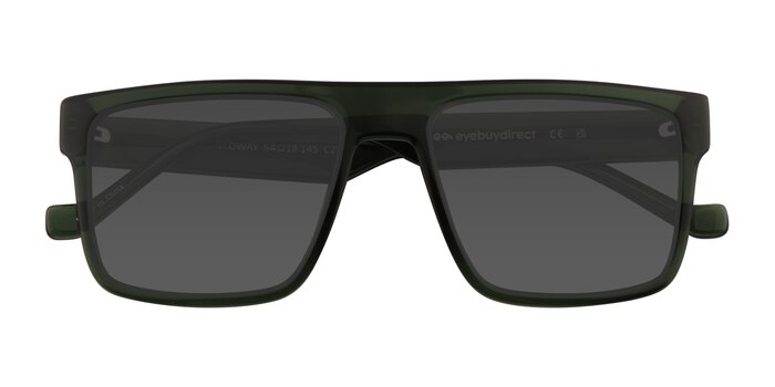 Clear Dark Green  Calloway -  Plastique Lunettes de soleil