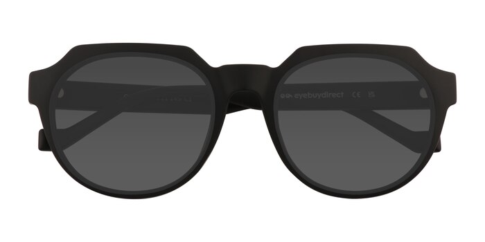 Matte Black Greer -  Plastic Sunglasses