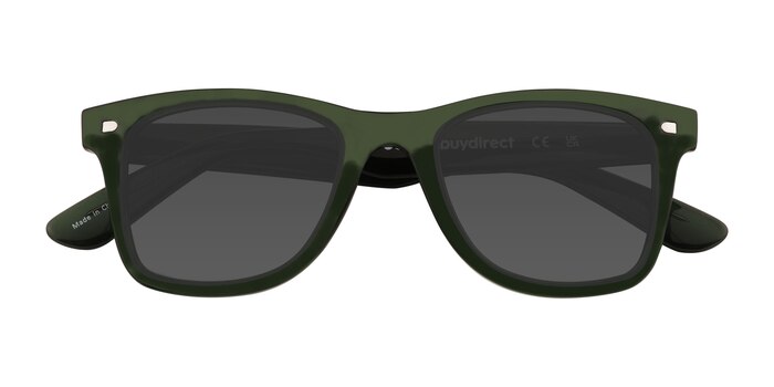 Clear Green Finlee -  Plastique Lunettes de soleil