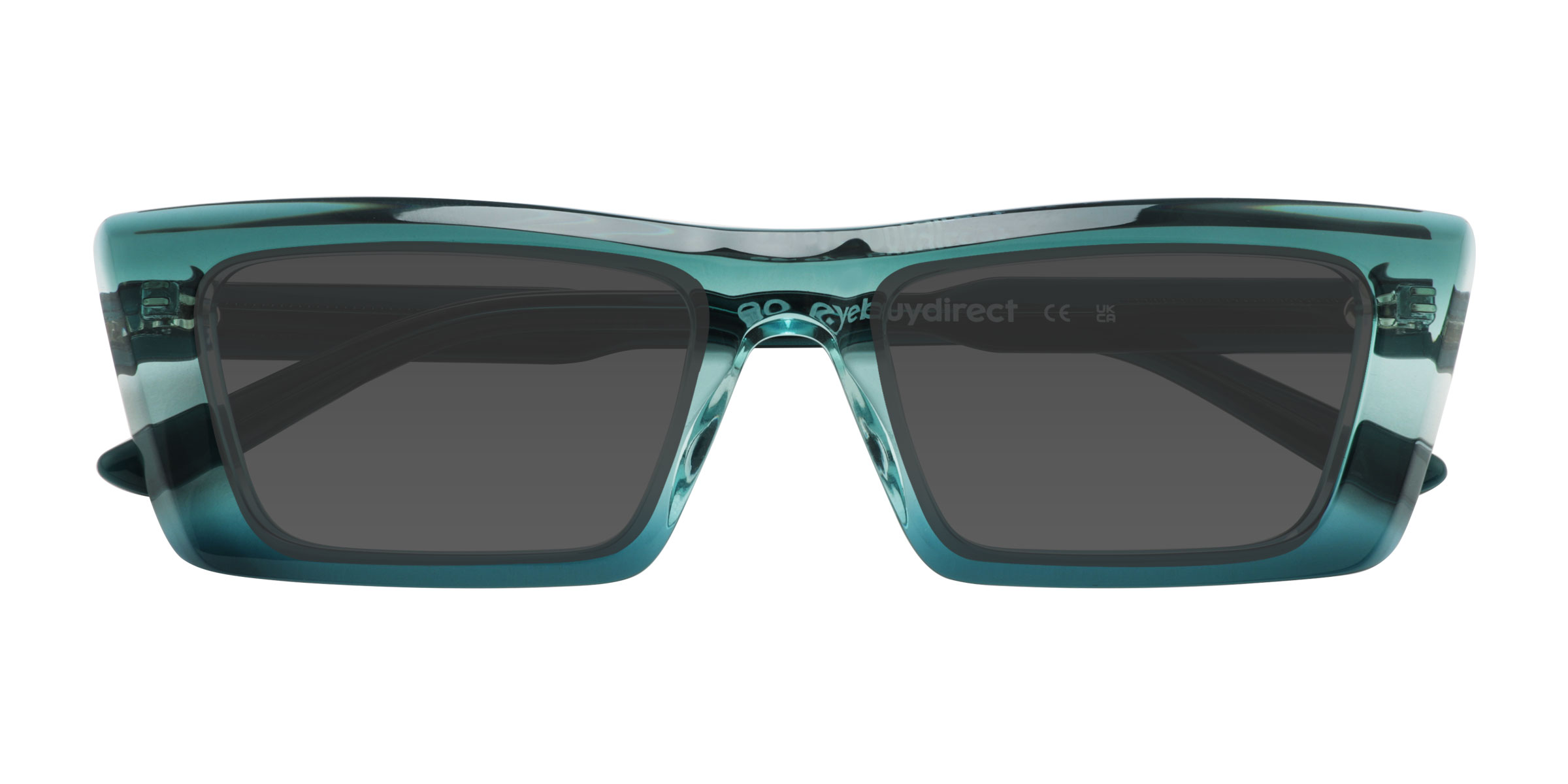 Unisex s rectangle Green Blue Acetate Prescription sunglasses - Eyebuydirect s Clarke