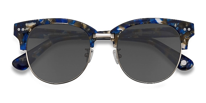Blue Mosaic Swift -  Acetate Sunglasses