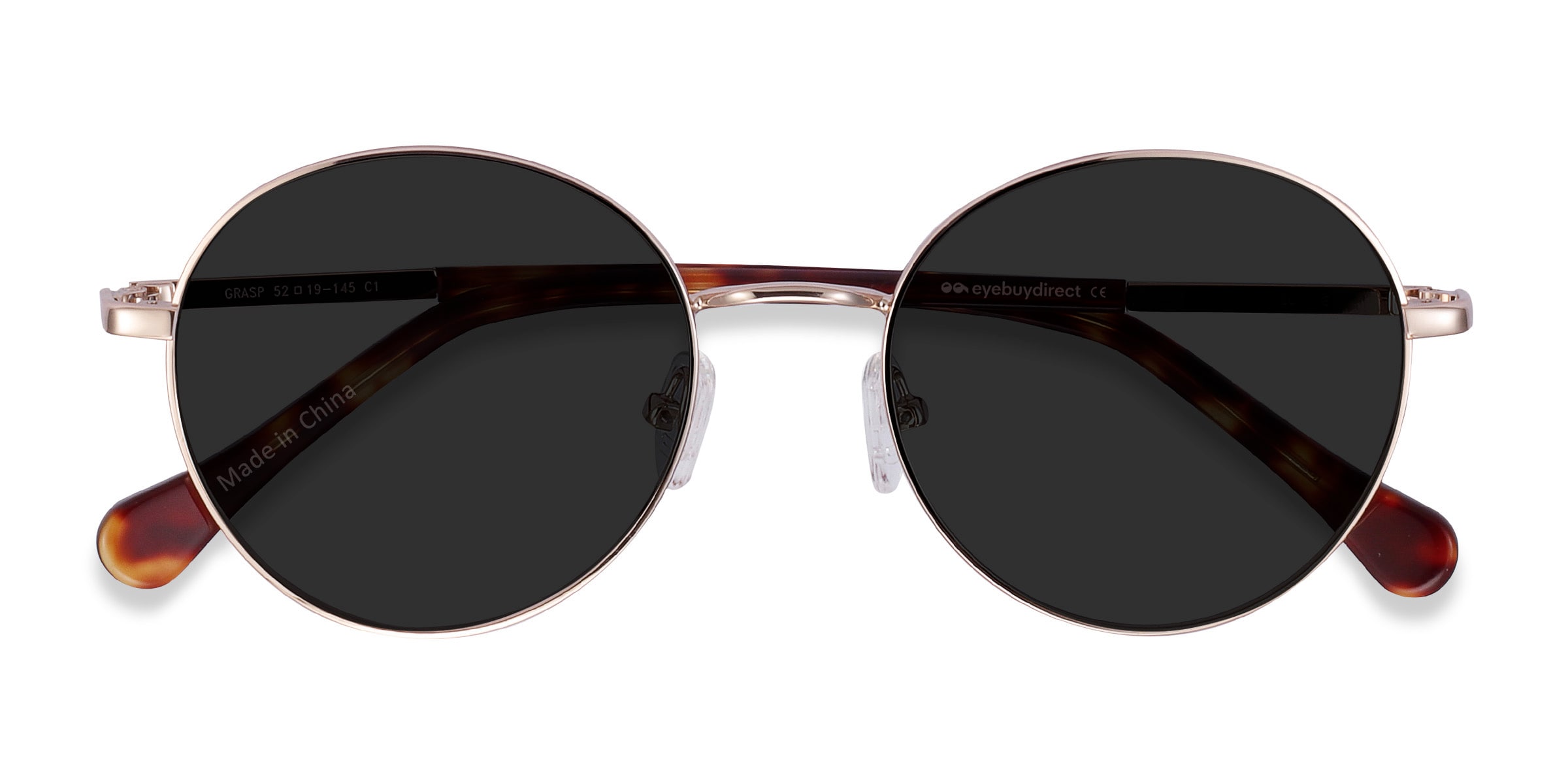 Grasp - Round Bronze Frame Prescription Sunglasses | Eyebuydirect