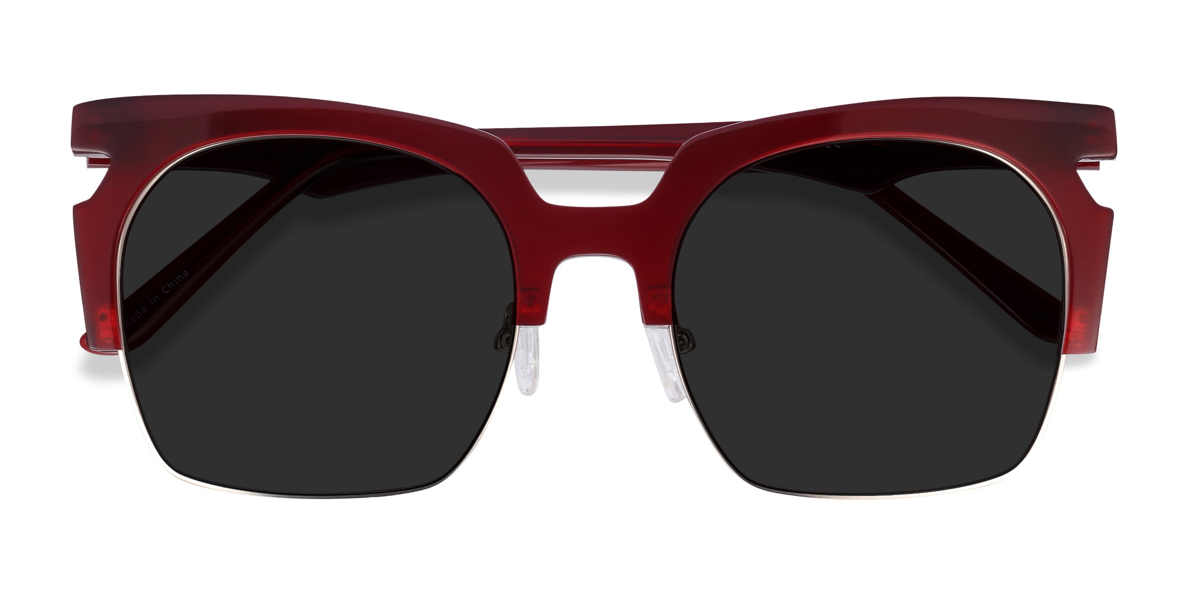 Female s browline Burgundy Acetate Metal Prescription sunglasses - Eyebuydirect s Ilsa 40$
