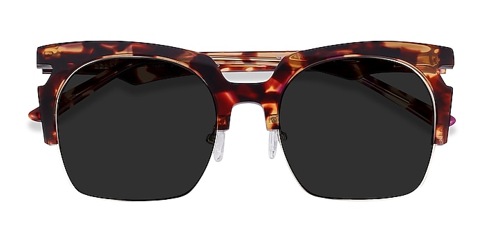 Tortoise Ilsa -  Acetate, Metal Sunglasses