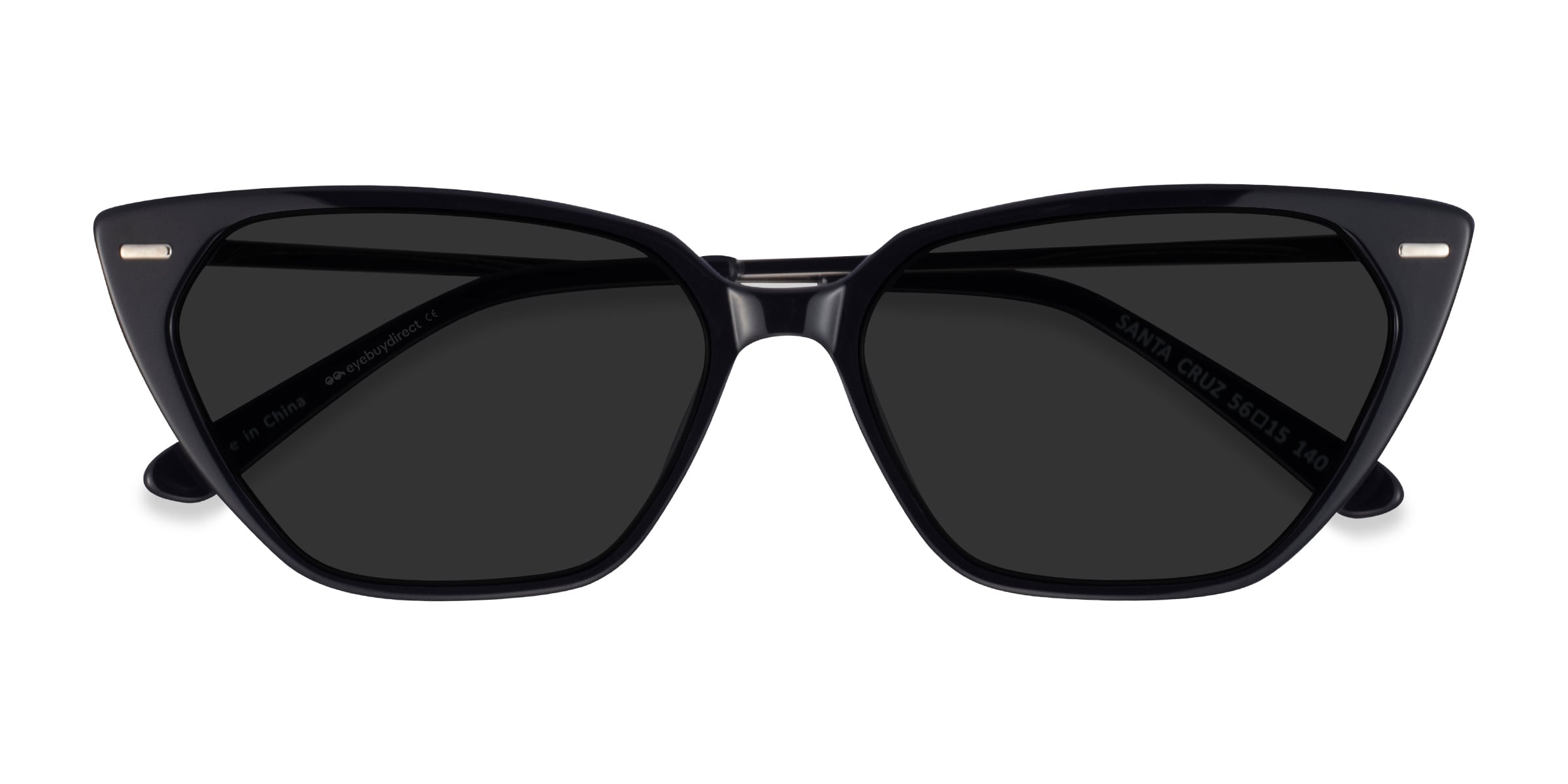 Santa Cruz Cat Eye Black Frame Sunglasses For Women