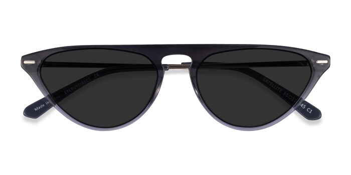 Clear Gray Satellite -  Acetate Sunglasses