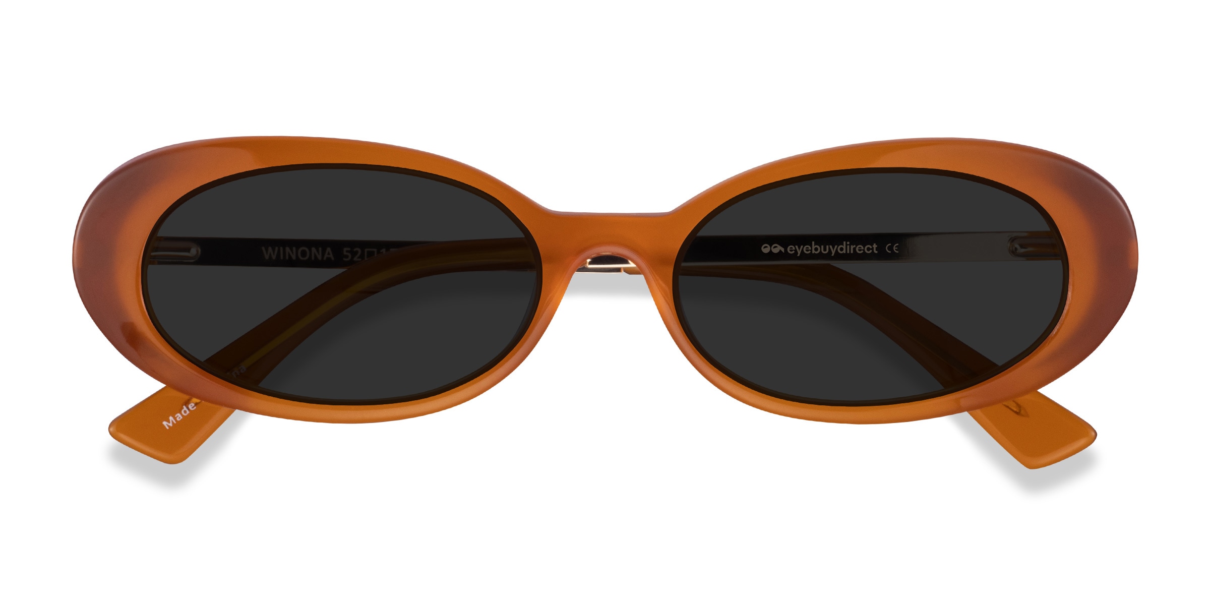 Winona - Oval Black Frame Sunglasses For Women | Eyebuydirect