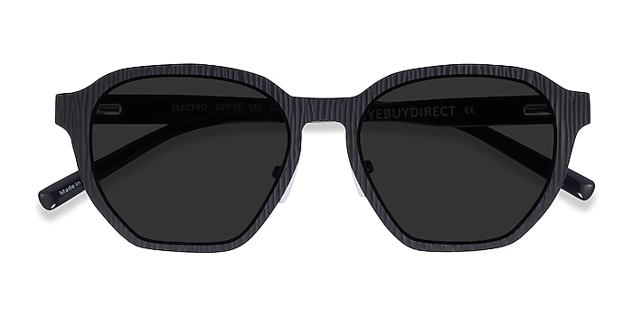 Matte Black  Electro -  Acetate Sunglasses