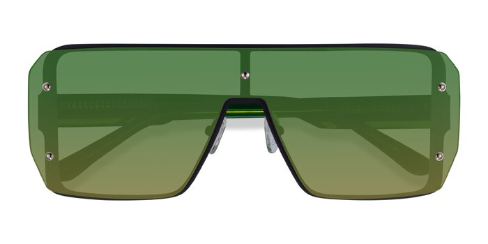 Black Green Bot -  Acetate Sunglasses