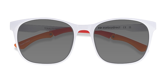 Solid White Tenacity -  Metal Sunglasses