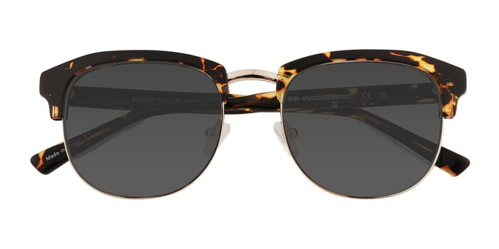 Spotty Tortoise Gold Blume -  Acetate Sunglasses