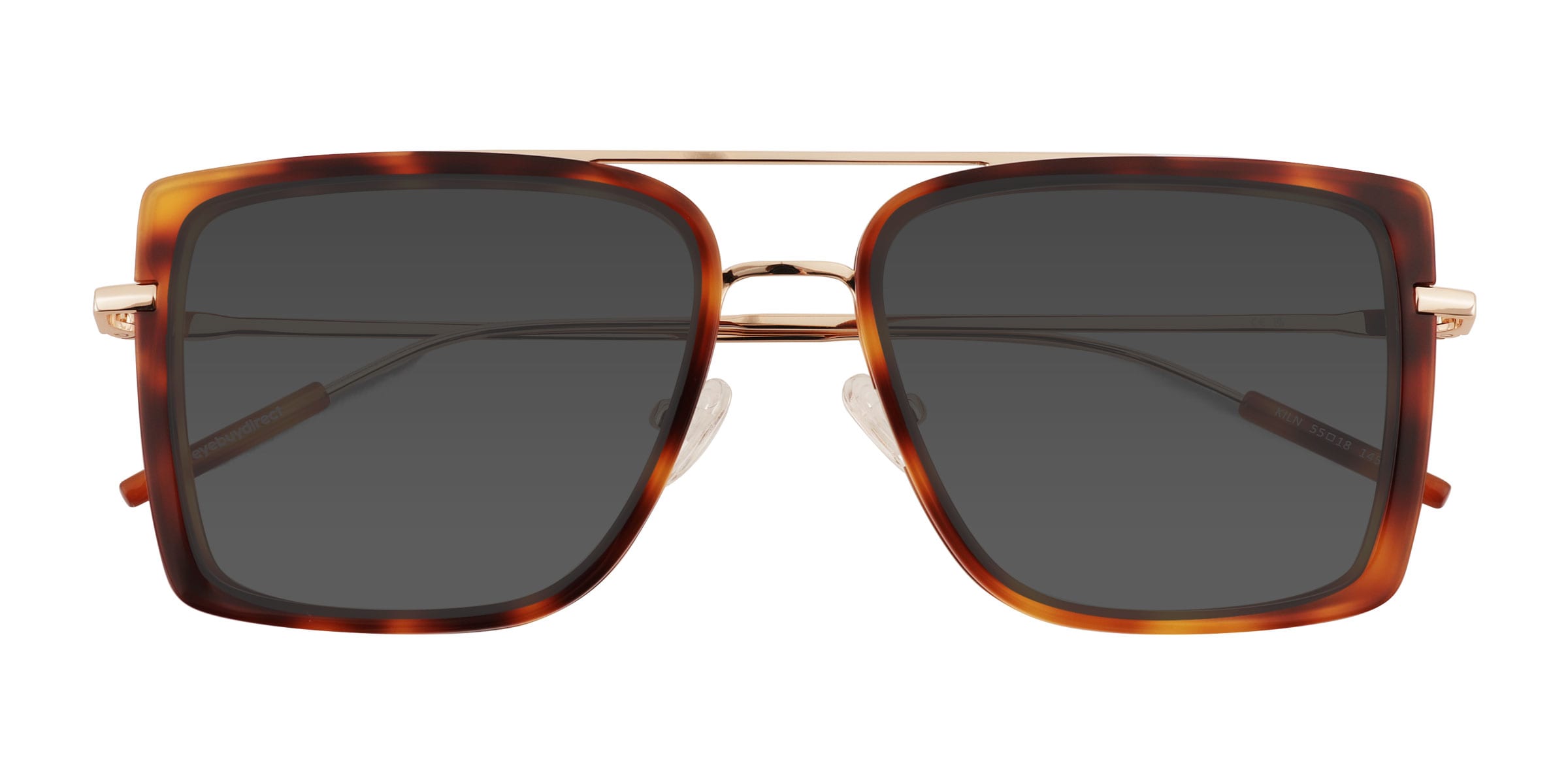 Unisex s aviator Tortoise Gold AcetateMetal Prescription sunglasses - Eyebuydirect s Kiln $83