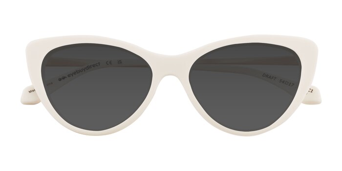 White Draft -  Acetate Sunglasses