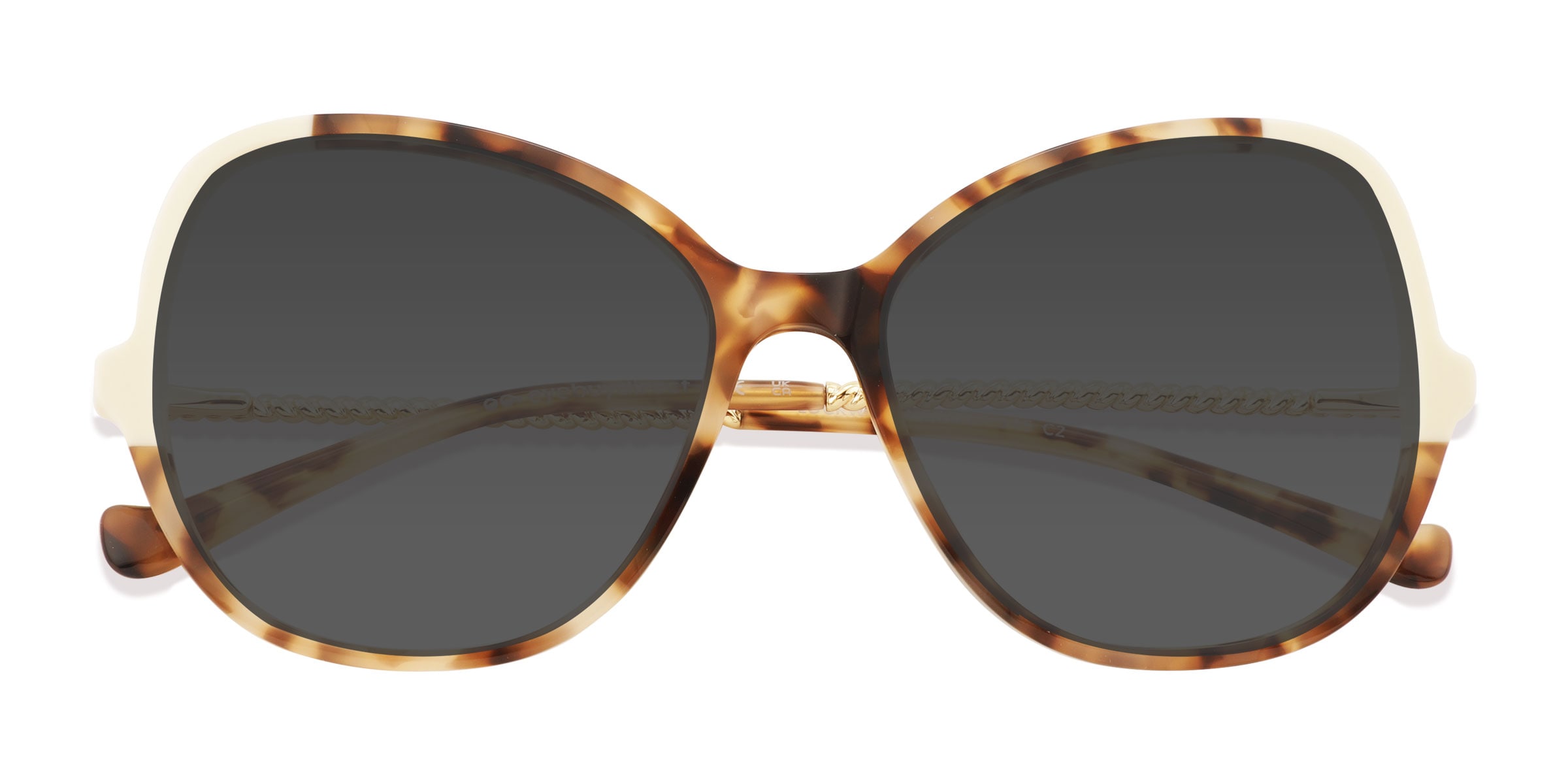 Lockwood - Cat Eye Tortoise White Frame Sunglasses For Women