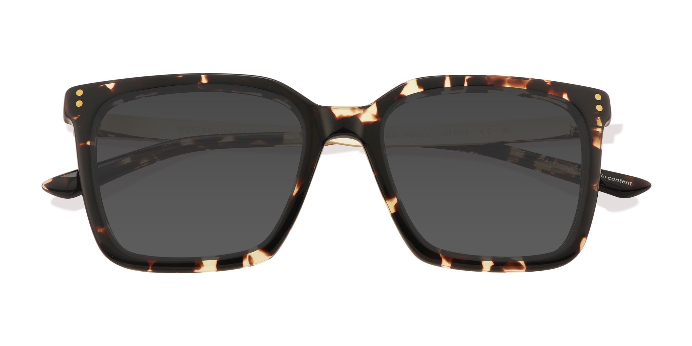 Unisex s square Tortoise AcetateEco FriendlyMetal Prescription sunglasses - Eyebuydirect s Westbrook 66$
