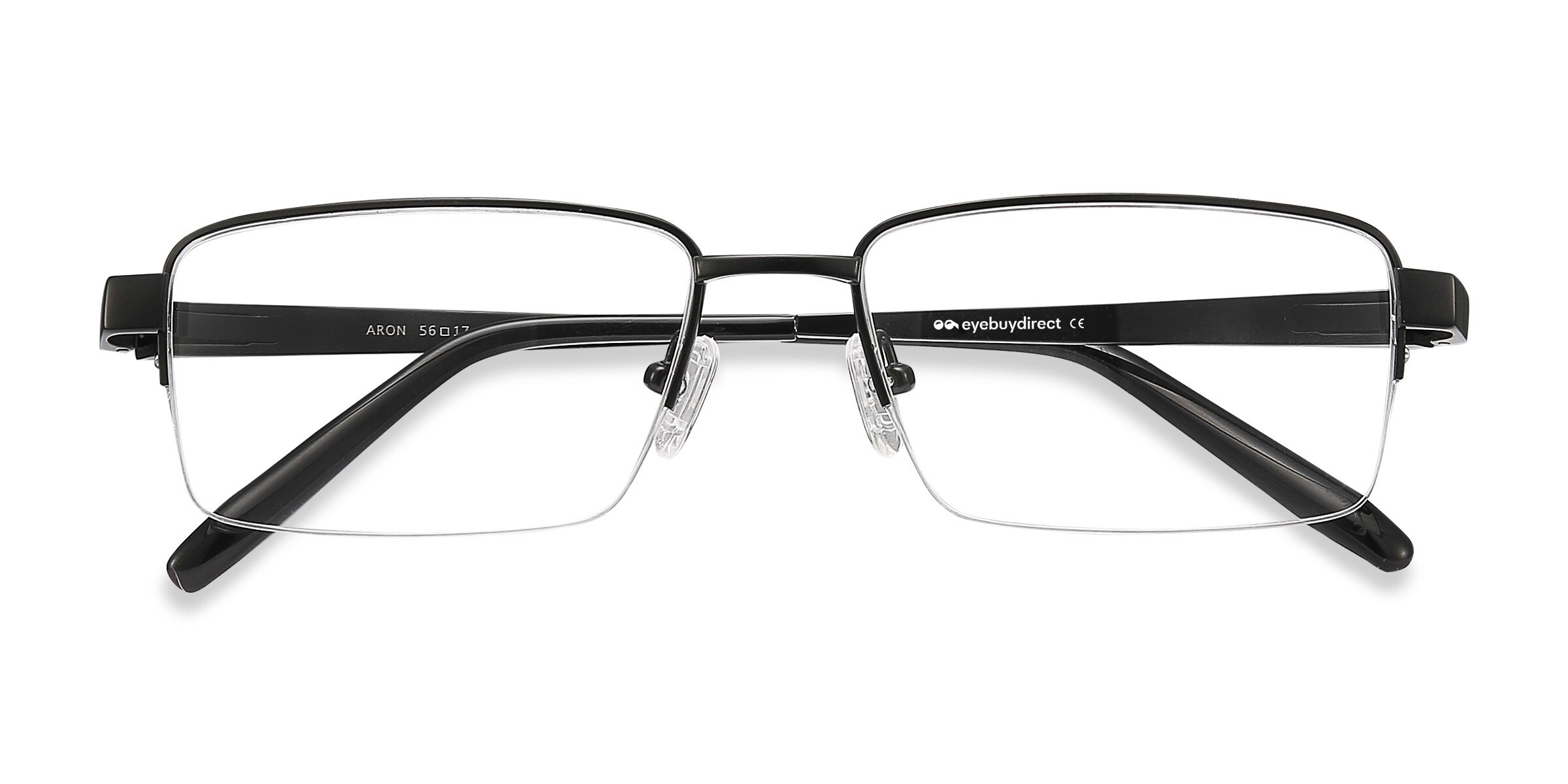 Aron Rectangle Black Glasses for Men | Eyebuydirect