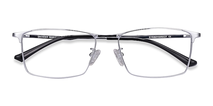 Silver Decider -  Lightweight Titanium Eyeglasses