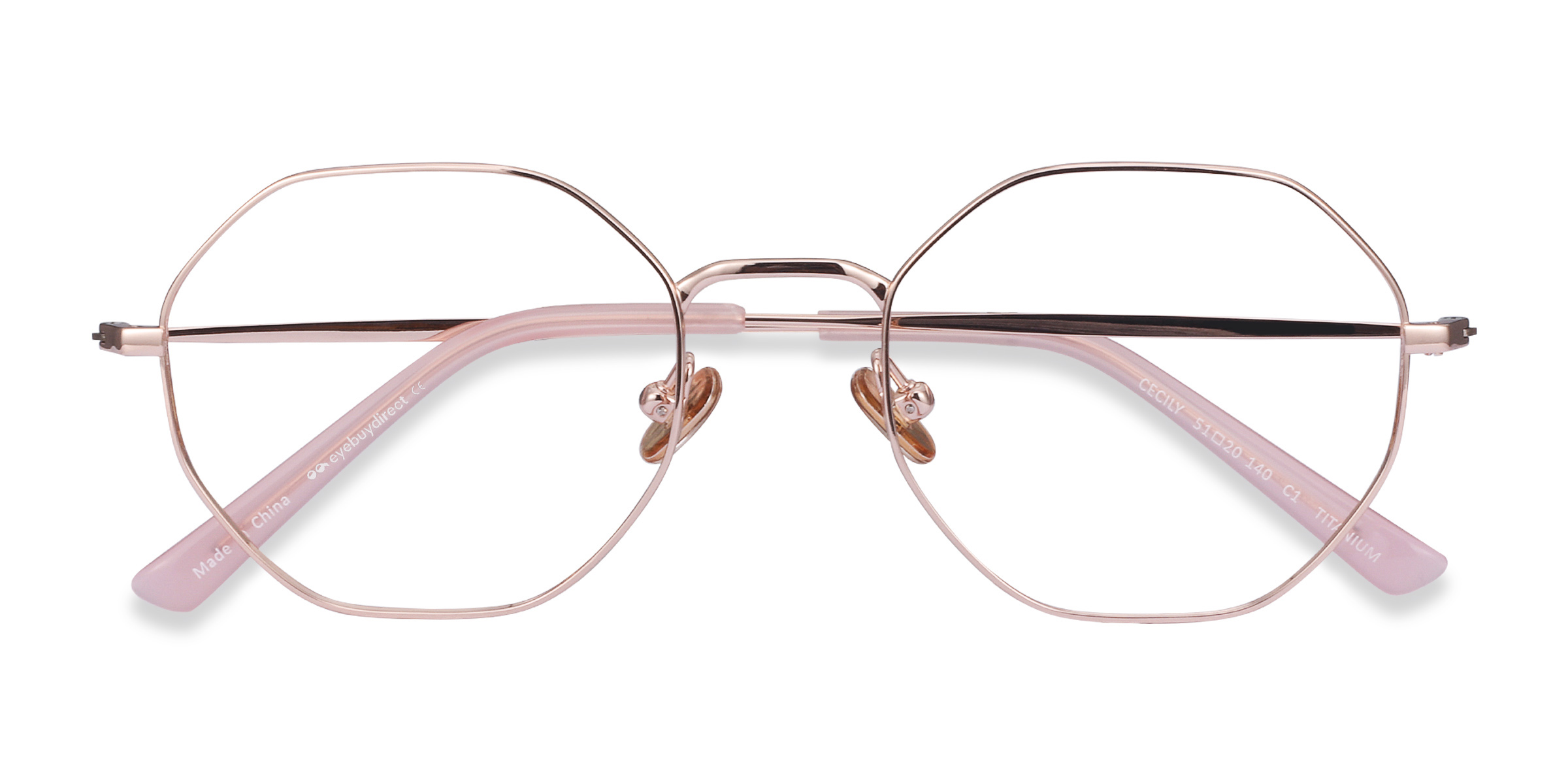 Female s geometricTitanium Prescription eyeglasses - Eyebuydirect s Cecily