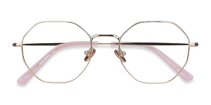 Gold Cecily -  Lightweight Titanium Eyeglasses