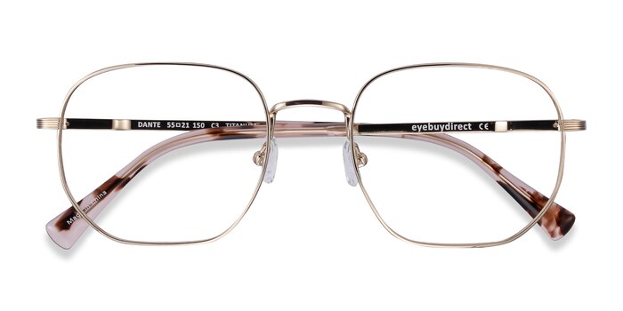 Gold Dante -  Lightweight Titanium Eyeglasses